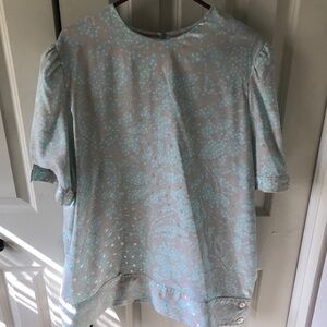 Vtg R&K Originals Blouse Size 20 80’s Vibe Mod Short Sleeve Made In The USA 🇺🇸